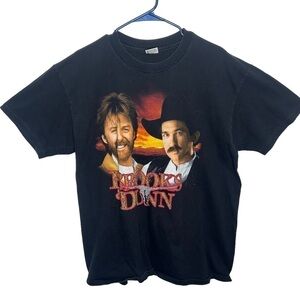 Vintage 1994 Brroks and Dunn Waitin on Sundown Tour Single Stitch T-shirt